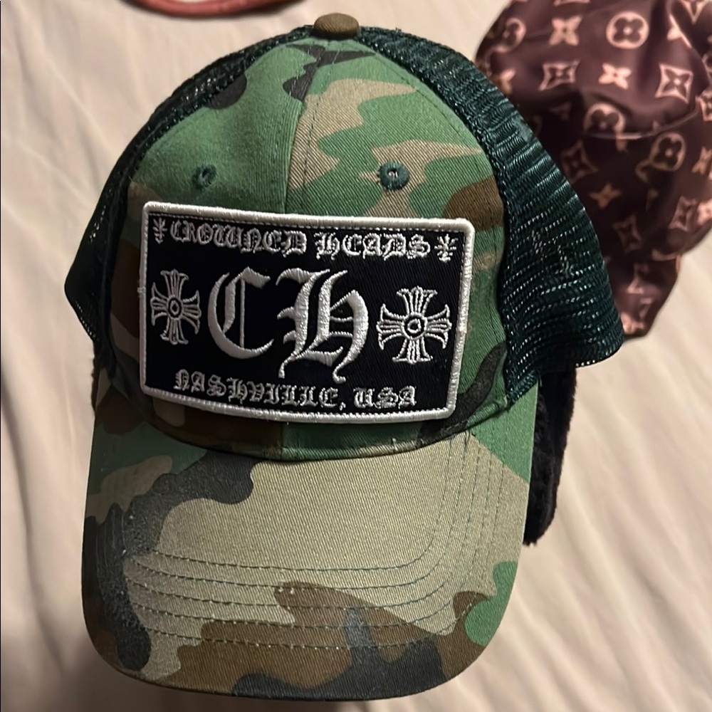 Camouflage Trucker Hat with Patch